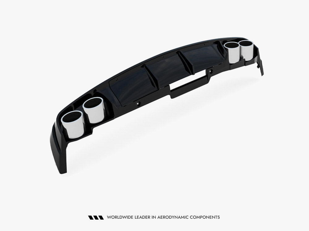 Rear Valance + Exhaust Ends Imitation - Audi A6 Sedan / Avant C8 / C8 Facelift