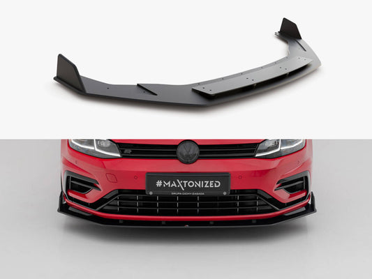 Street PRO Front Splitter V.2 - Volkswagen Golf R / R-Line Mk7 Facelift