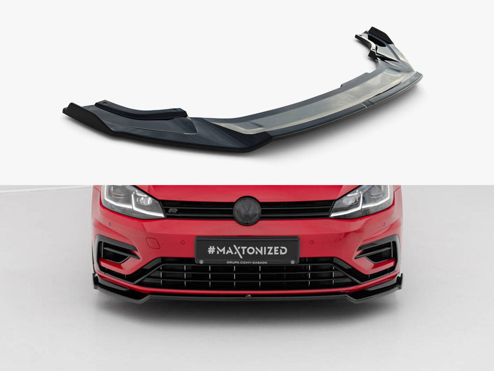 Front Splitter V.2 - Volkswagen Golf R / R-Line Mk7 Facelift