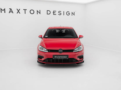 Front Splitter V.2 - Volkswagen Golf R / R-Line Mk7 Facelift