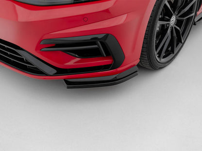 Front Side Splitters - Volkswagen Golf R / R-Line Mk7 Facelift