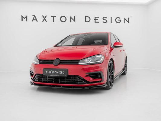 Front Splitter V.9 - Volkswagen Golf R / R-Line Mk7 Facelift