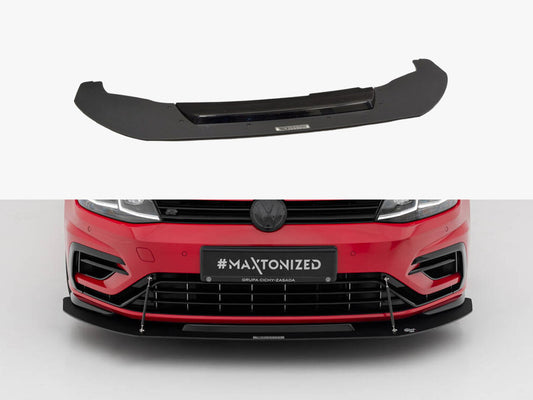 Hybrid Front Racing Splitter - Volkswagen Golf 7 R / R-Line Facelift