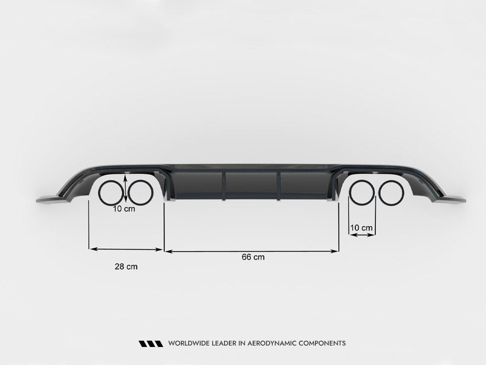 Rear Valance V.3 - Volkswagen Golf R Mk7 Facelift