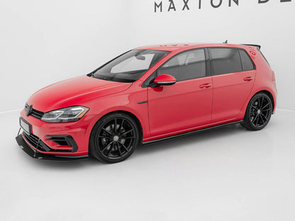 Racing Side Skirts Diffusers - Volkswagen Golf R / R-Line Mk7 Facelift