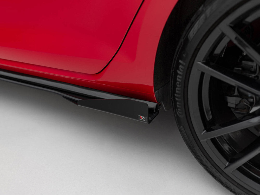 Street PRO Side Skirts Diffusers + Flaps - Volkswagen Golf R / R-Line Mk7 Facelift