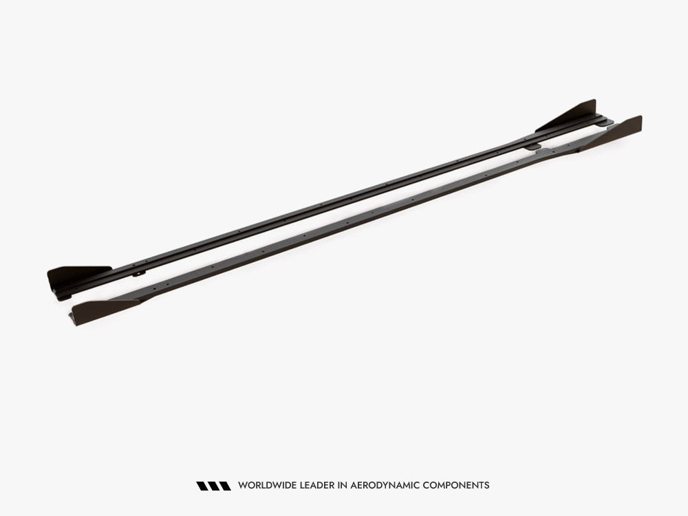 Street PRO Side Skirts Diffusers + Flaps - Volkswagen Golf R / R-Line Mk7 Facelift
