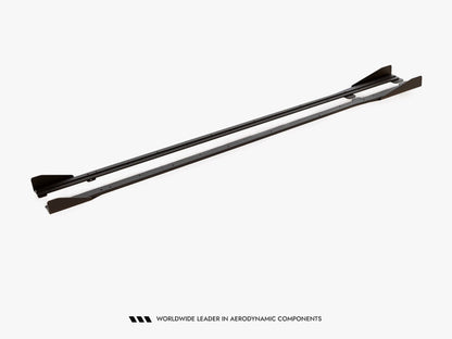 Street PRO Side Skirts Diffusers + Flaps - Volkswagen Golf R / R-Line Mk7 Facelift