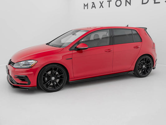 Side Skirts Diffusers V.1 - Volkswagen Golf R / R-Line Mk7 Facelift