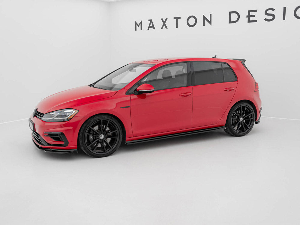 Side Skirts Diffusers V.4 - Volkswagen Golf R / R-Line Mk7 Facelift