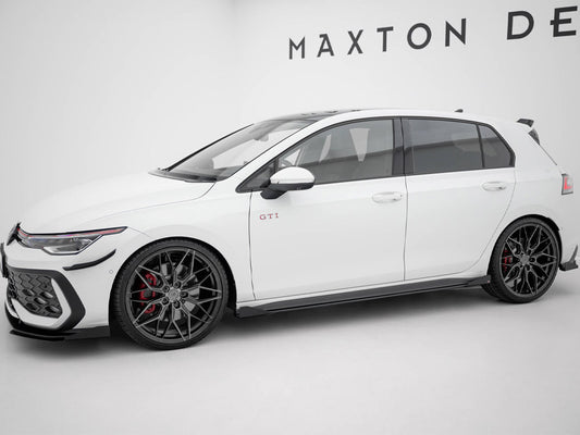 Street PRO Side Skirts Diffusers + Flaps - Volkswagen Golf GTI / GTE / GTI Clubsport / R-Line Mk8