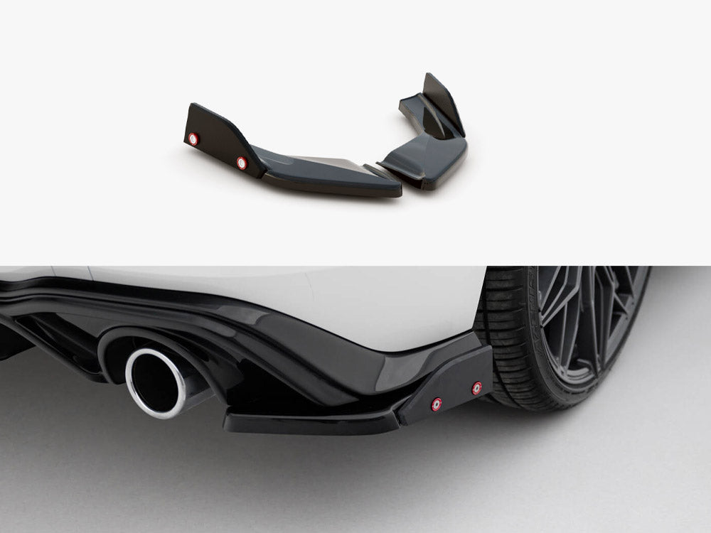 Rear Side Splitters V.2 + Flaps - Volkswagen Golf GTI / GTE Mk8