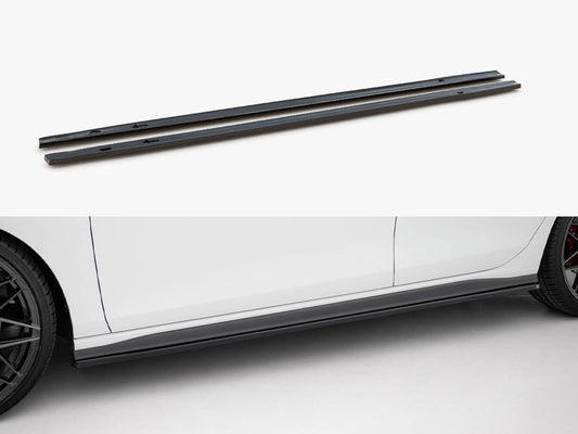 Side Skirts Diffusers V.1 - Volkswagen Golf GTI / GTE / GTI Clubsport / GTD / R-Line Mk8