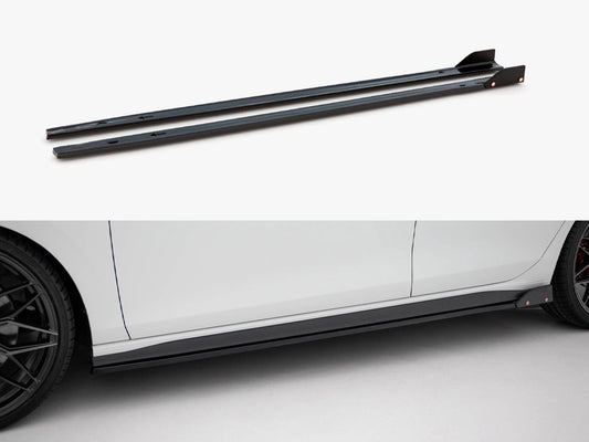 Side Skirts Diffusers V.2 + Flaps - Volkswagen Golf GTI / GTE / GTI Clubsport / GTD / R-Line Mk8