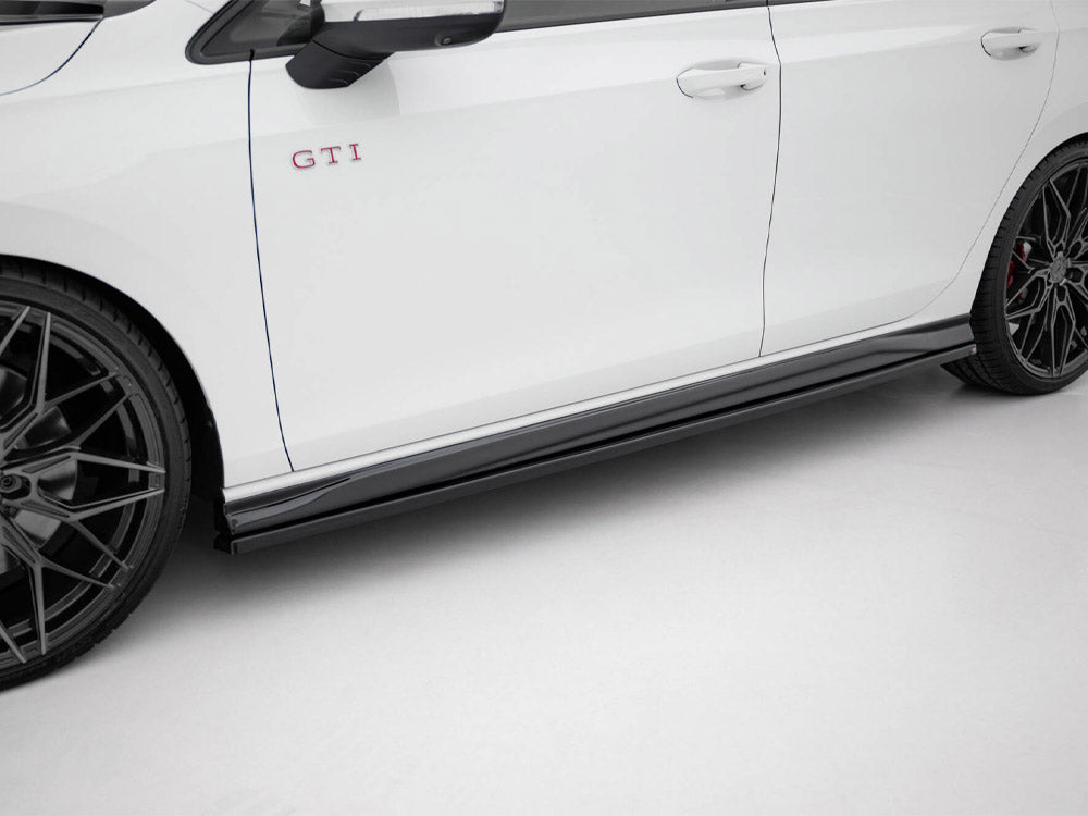 Side Skirts Diffusers V.4 - Volkswagen Golf GTI / GTE / GTI Clubsport / GTD/ R-Line Mk8