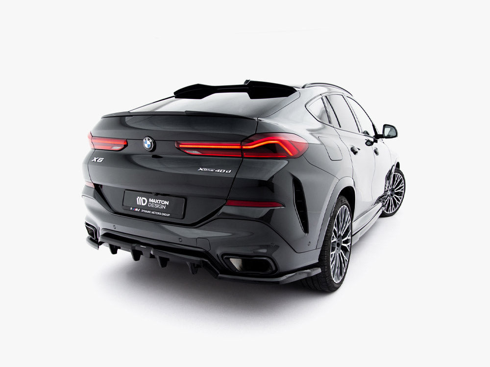 Central Rear Splitter (Vertical Bars) V1 - BMW X6 (M-Pack G06 Facelift)