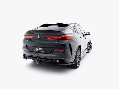 Central Rear Splitter (Vertical Bars) V1 - BMW X6 (M-Pack G06 Facelift)