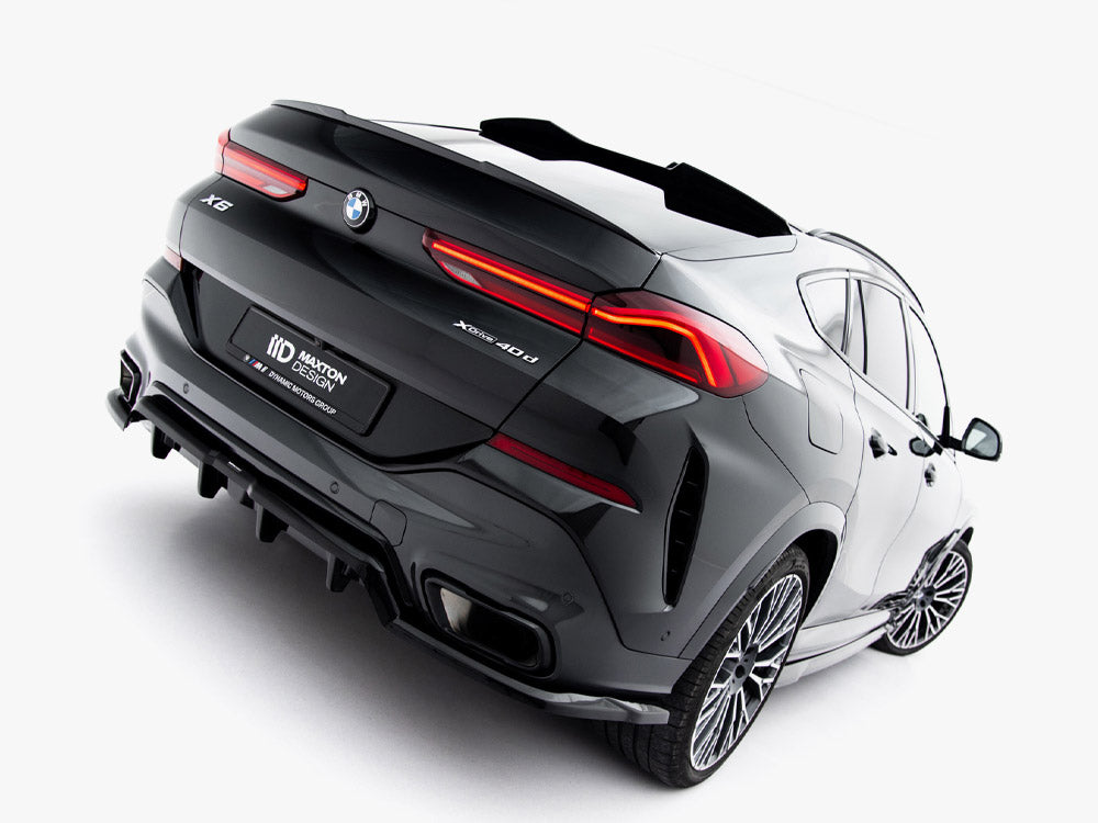 Central Rear Splitter (Vertical Bars) V1 - BMW X6 (M-Pack G06 Facelift)