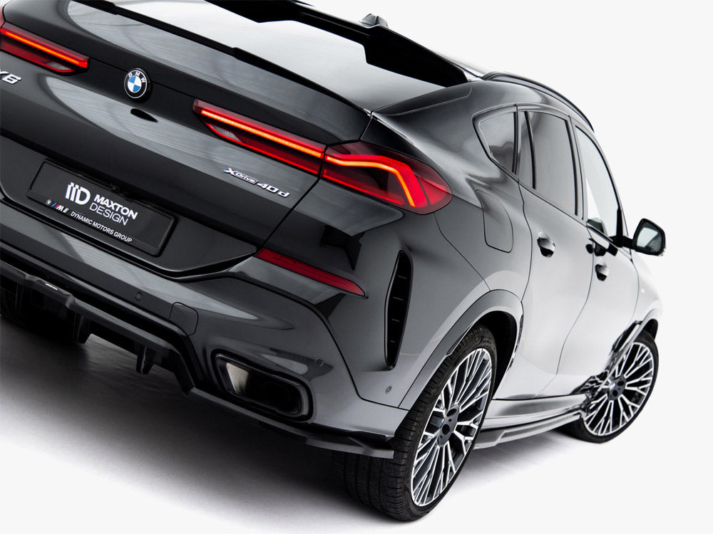 Central Rear Splitter (Vertical Bars) V1 - BMW X6 (M-Pack G06 Facelift)