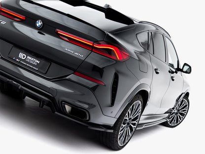 Central Rear Splitter (Vertical Bars) V1 - BMW X6 (M-Pack G06 Facelift)