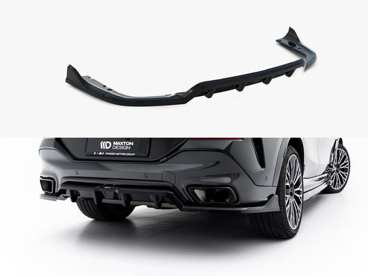 Central Rear Splitter (Vertical Bars) V2 - BMW X6 (M-Pack G06 Facelift)