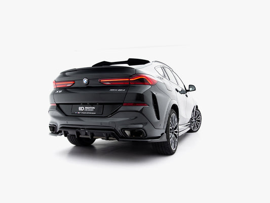Central Rear Splitter (Vertical Bars) V2 - BMW X6 (M-Pack G06 Facelift)