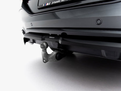 Central Rear Splitter (Vertical Bars) V2 - BMW X6 (M-Pack G06 Facelift)