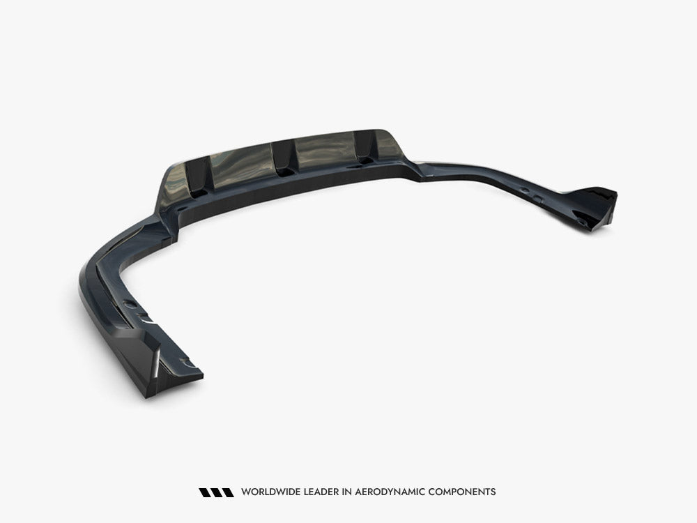 Central Rear Splitter (Vertical Bars) V2 - BMW X6 (M-Pack G06 Facelift)