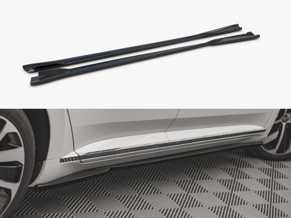Side Skirt Diffusers - Volkswagen Arteon R / R-Line Sedan / Shooting Brake Mk1 Facelift
